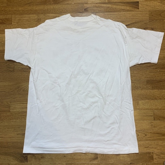 Vintage 90s Freshmen MBA Track Fruit of The Loom Tag USA 1996 White T-Shirt XL/L - Picture 6 of 9